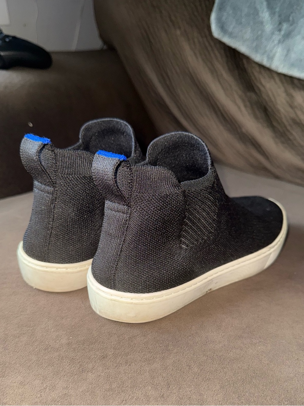 Black Rothy’s Knit Chelsea Boot - Picture 2 of 6